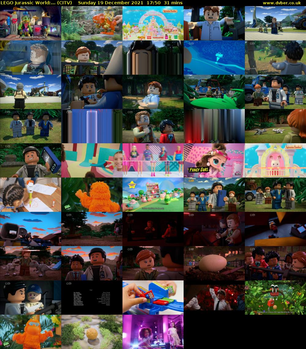 Lego Jurassic World:... (CITV) Sunday 19 December 2021 17:50 - 18:21