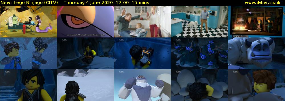 Lego Ninjago (CITV) Thursday 4 June 2020 17:00 - 17:15