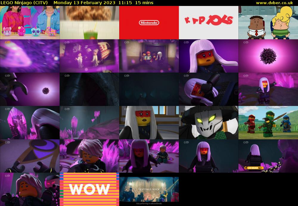Lego Ninjago (CITV) Monday 13 February 2023 11:15 - 11:30
