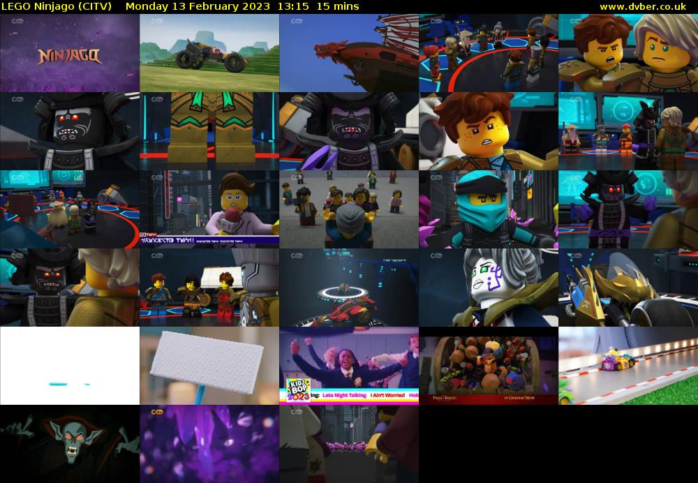 Lego Ninjago (CITV) Monday 13 February 2023 13:15 - 13:30