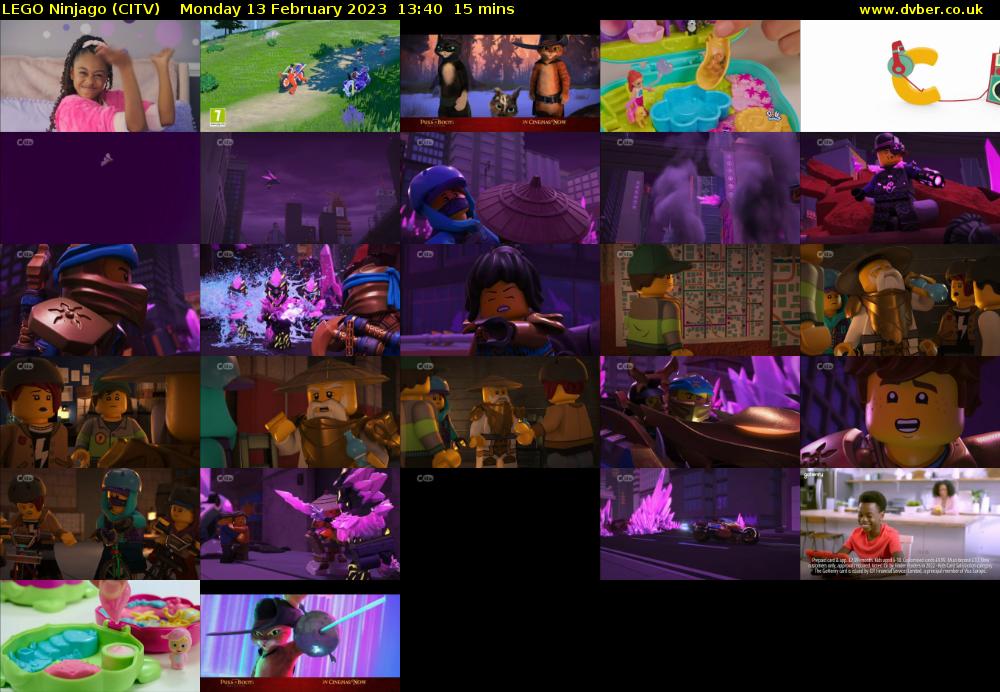 Lego Ninjago (CITV) Monday 13 February 2023 13:40 - 13:55
