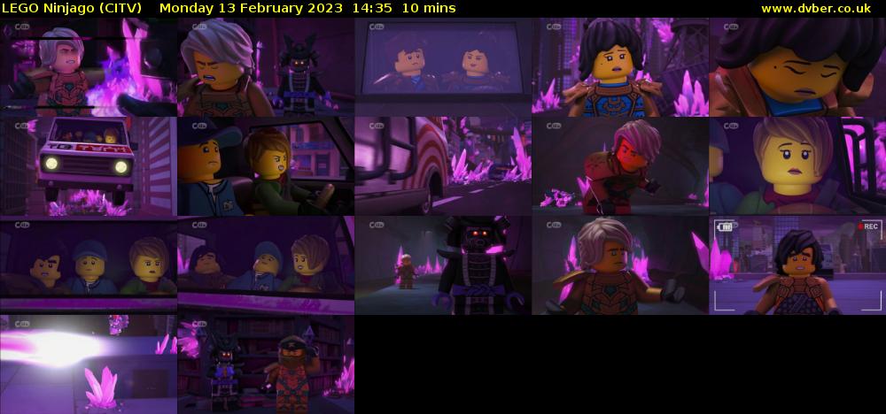 Lego Ninjago (CITV) Monday 13 February 2023 14:35 - 14:45