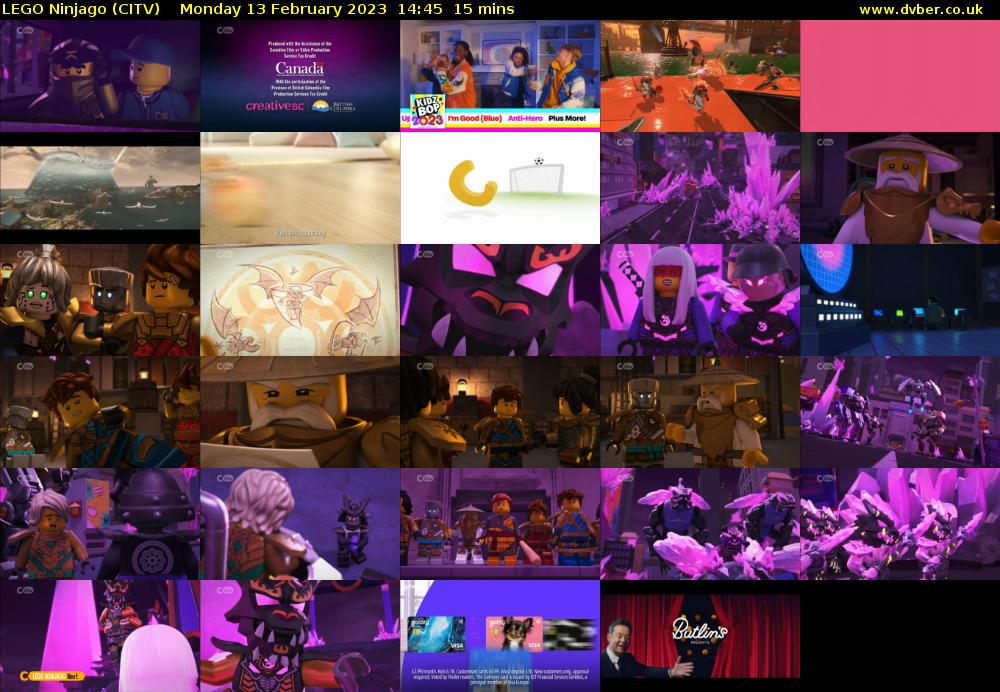 Lego Ninjago (CITV) Monday 13 February 2023 14:45 - 15:00