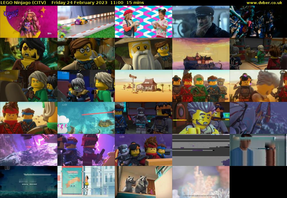 Lego Ninjago (CITV) Friday 24 February 2023 11:00 - 11:15