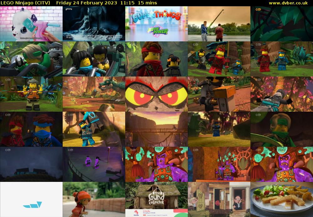 Lego Ninjago (CITV) Friday 24 February 2023 11:15 - 11:30
