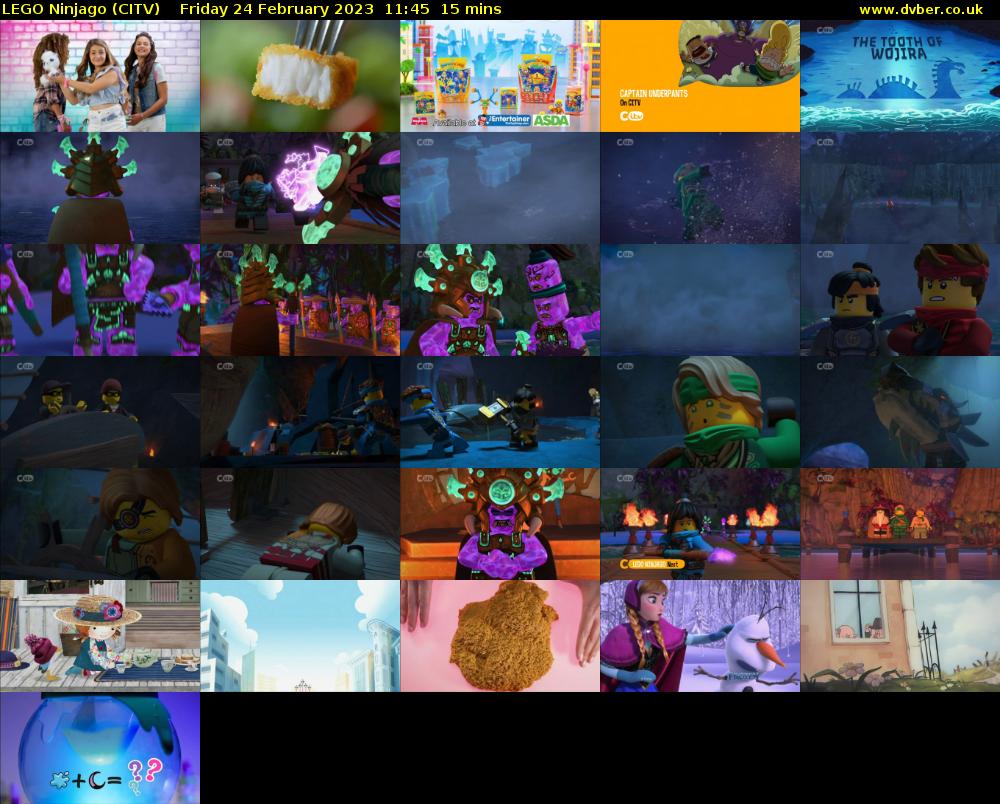 Lego Ninjago (CITV) Friday 24 February 2023 11:45 - 12:00