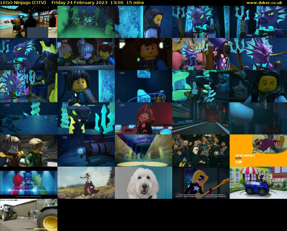 Lego Ninjago (CITV) Friday 24 February 2023 13:00 - 13:15