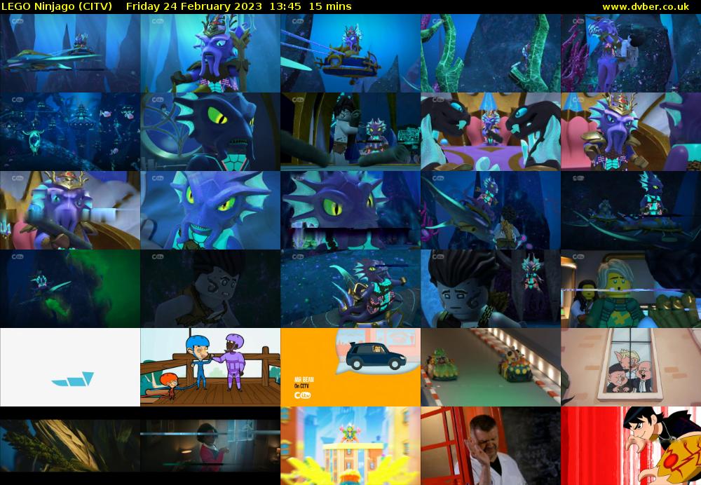 Lego Ninjago (CITV) Friday 24 February 2023 13:45 - 14:00