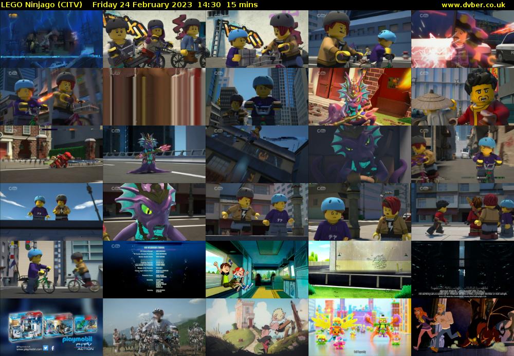 Lego Ninjago (CITV) Friday 24 February 2023 14:30 - 14:45