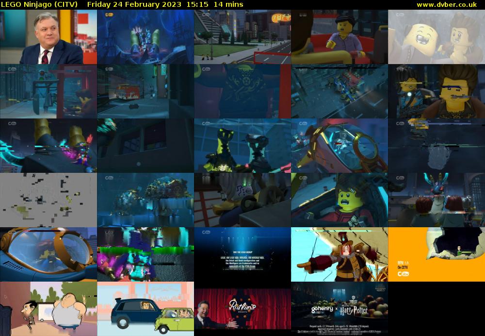 Lego Ninjago (CITV) Friday 24 February 2023 15:15 - 15:29