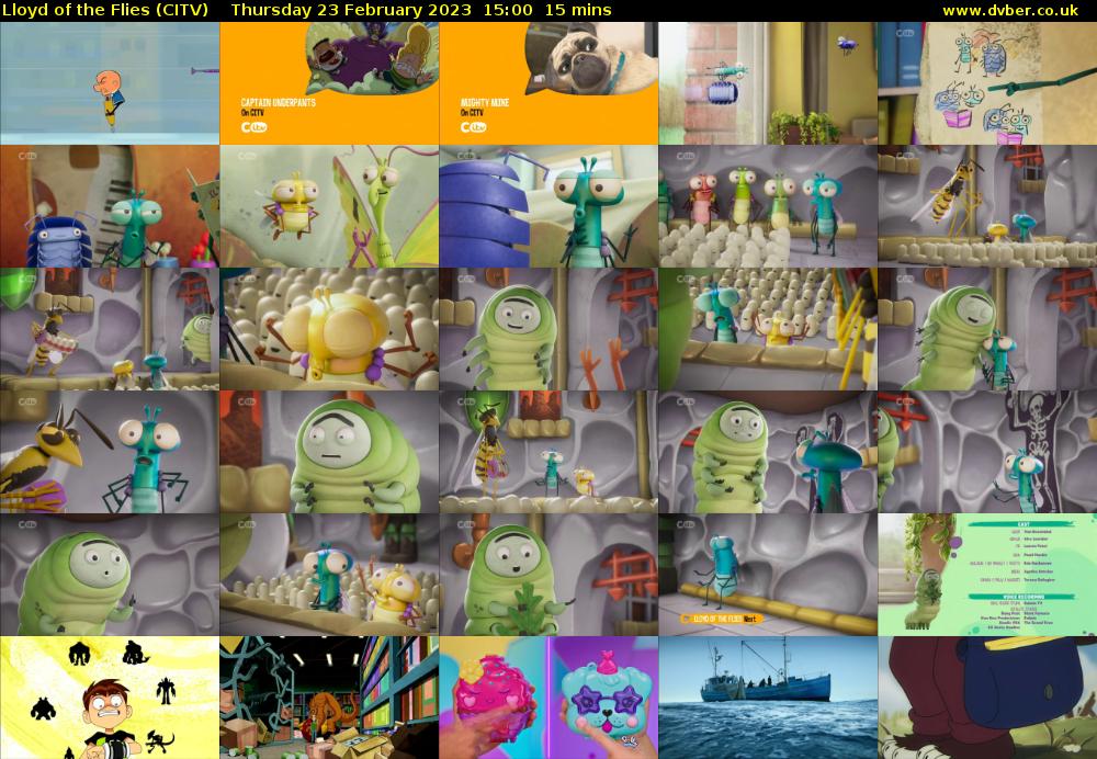 Lloyd of the Flies (CITV) Thursday 23 February 2023 15:00 - 15:15