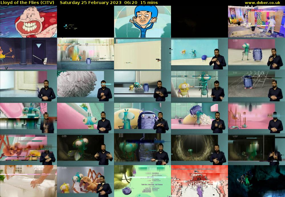 Lloyd of the Flies (CITV) Saturday 25 February 2023 06:20 - 06:35