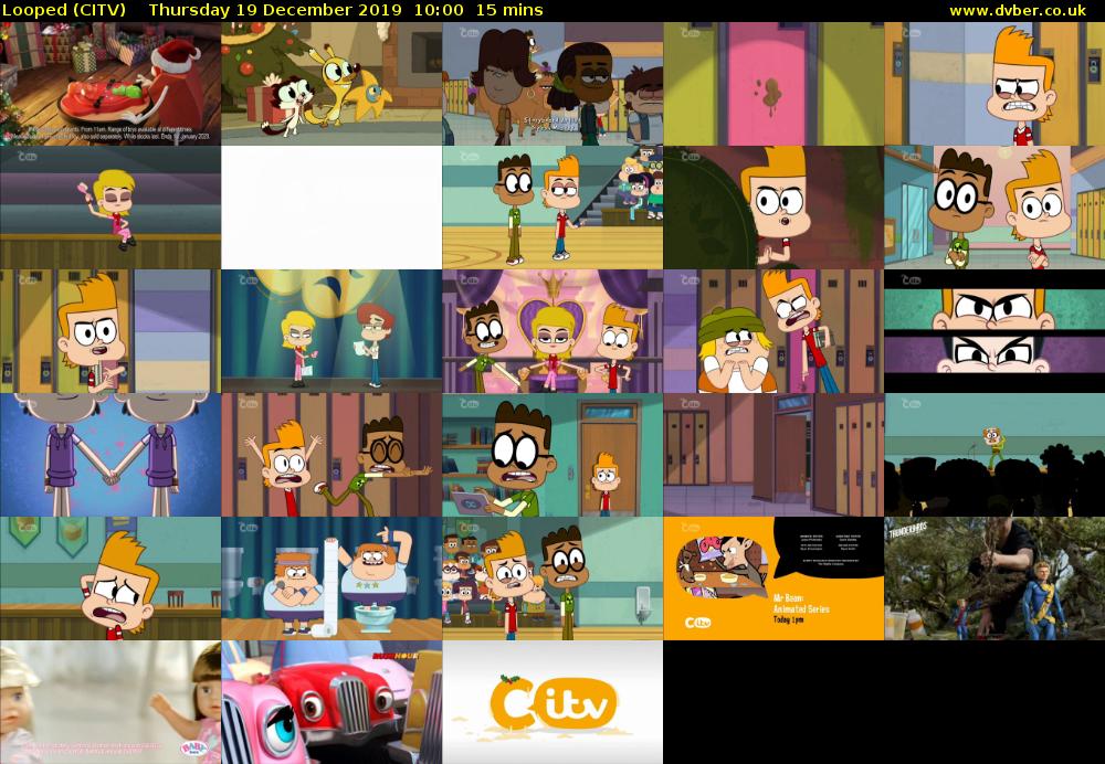 Looped (CITV) Thursday 19 December 2019 10:00 - 10:15