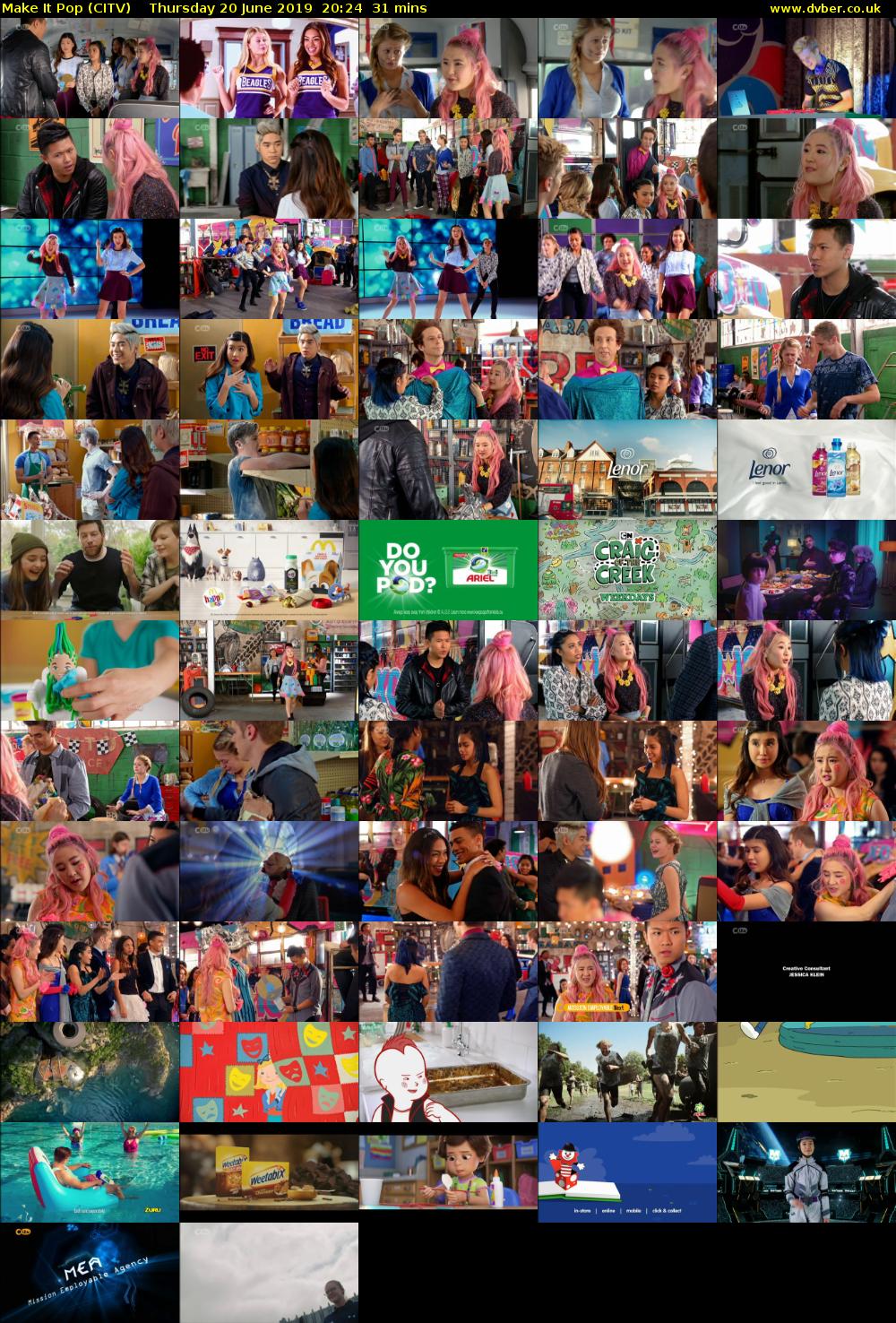 Make It Pop (CITV) Thursday 20 June 2019 20:24 - 20:55