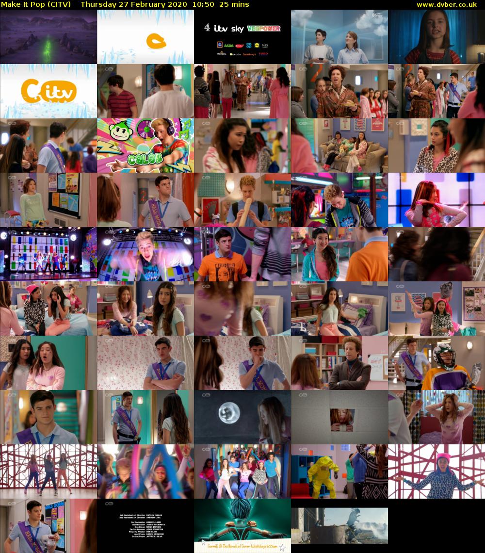 Make It Pop (CITV) Thursday 27 February 2020 10:50 - 11:15