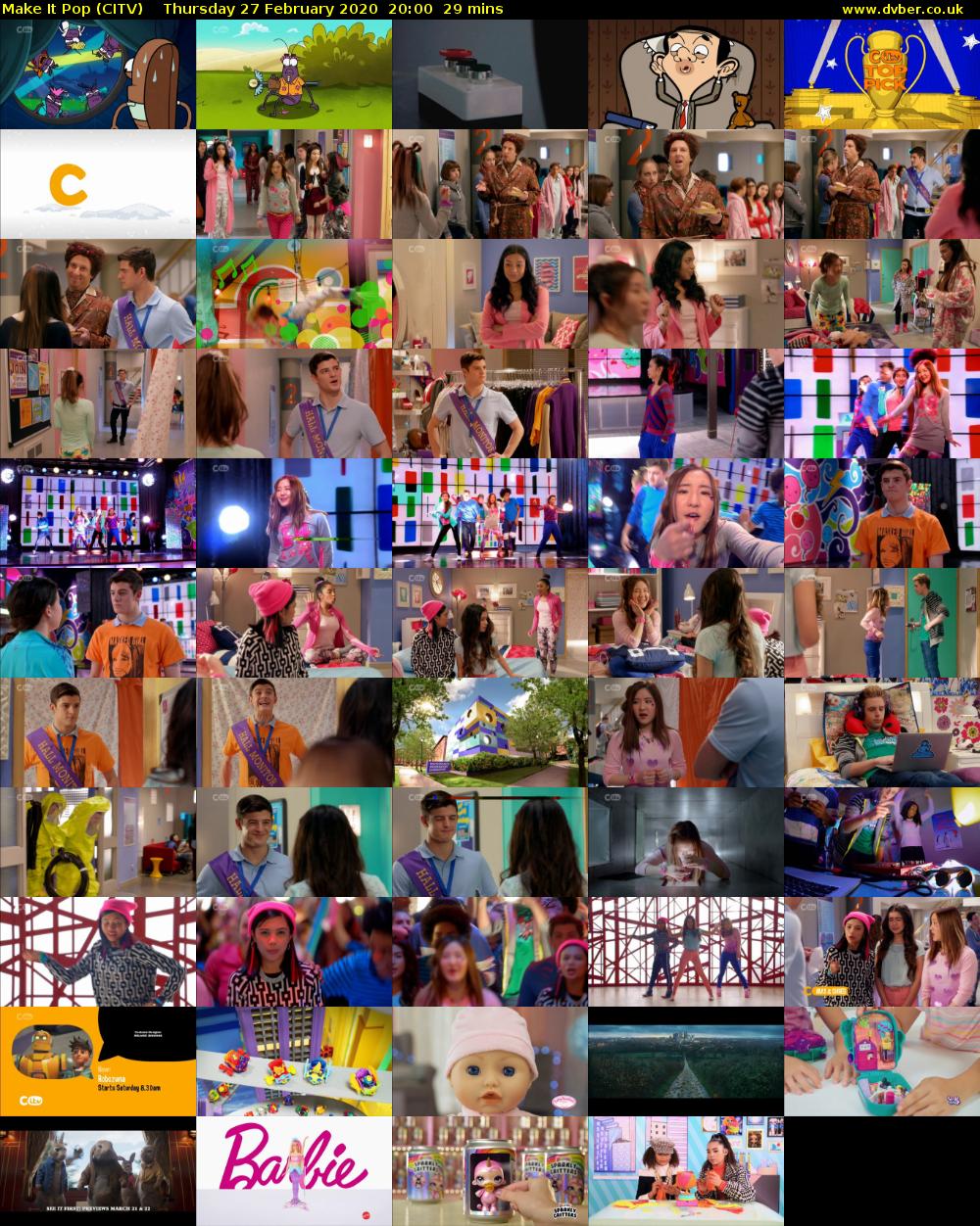 Make It Pop (CITV) Thursday 27 February 2020 20:00 - 20:29