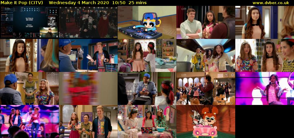 Make It Pop (CITV) Wednesday 4 March 2020 10:50 - 11:15