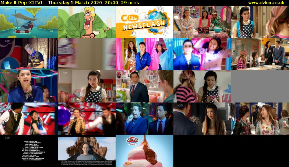 Make It Pop (CITV) Thursday 5 March 2020 20:00 - 20:29
