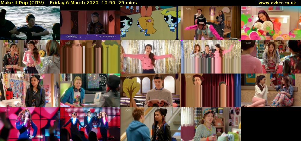 Make It Pop (CITV) Friday 6 March 2020 10:50 - 11:15