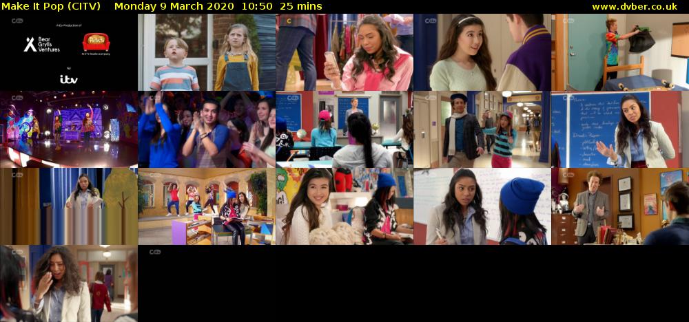 Make It Pop (CITV) Monday 9 March 2020 10:50 - 11:15