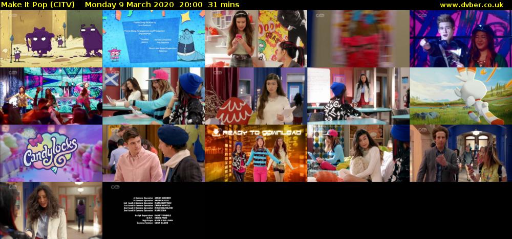 Make It Pop (CITV) Monday 9 March 2020 20:00 - 20:31
