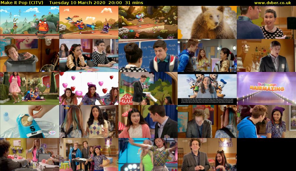 Make It Pop (CITV) Tuesday 10 March 2020 20:00 - 20:31