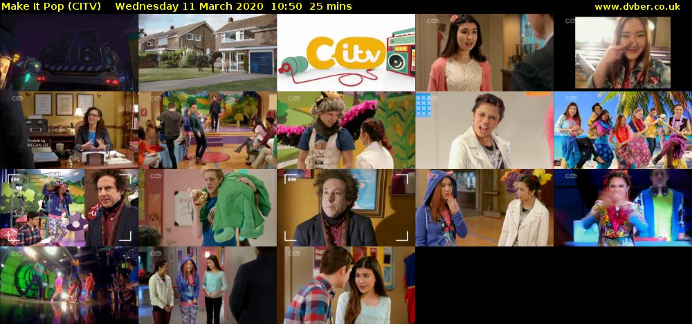 Make It Pop (CITV) Wednesday 11 March 2020 10:50 - 11:15