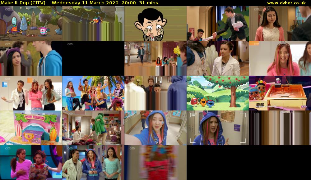 Make It Pop (CITV) Wednesday 11 March 2020 20:00 - 20:31