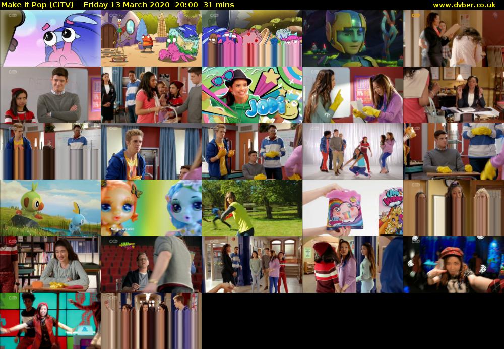 Make It Pop (CITV) Friday 13 March 2020 20:00 - 20:31