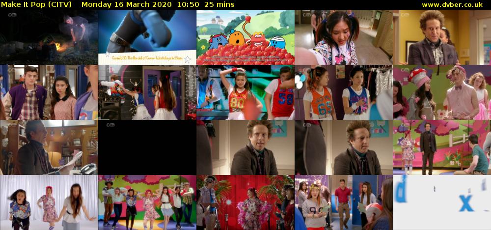 Make It Pop (CITV) Monday 16 March 2020 10:50 - 11:15