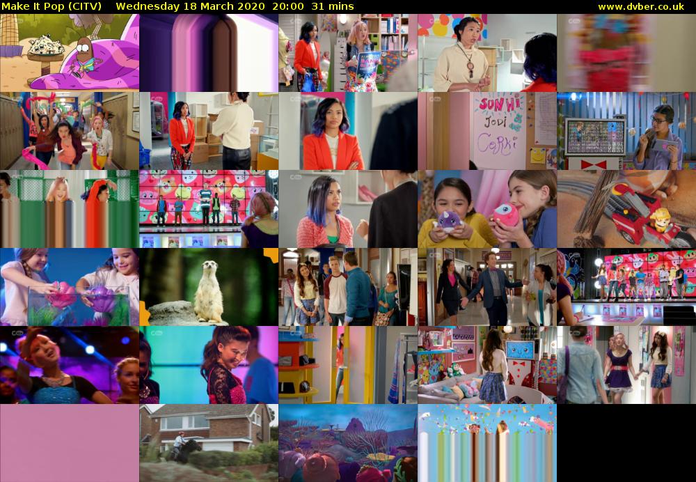Make It Pop (CITV) Wednesday 18 March 2020 20:00 - 20:31