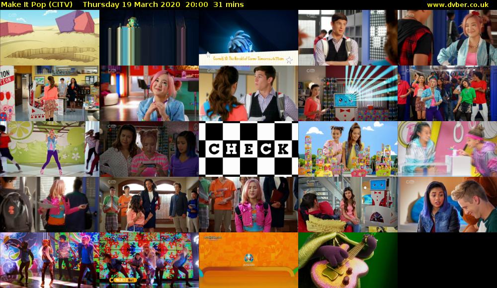 Make It Pop (CITV) Thursday 19 March 2020 20:00 - 20:31