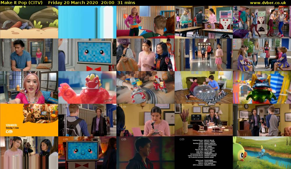 Make It Pop (CITV) Friday 20 March 2020 20:00 - 20:31