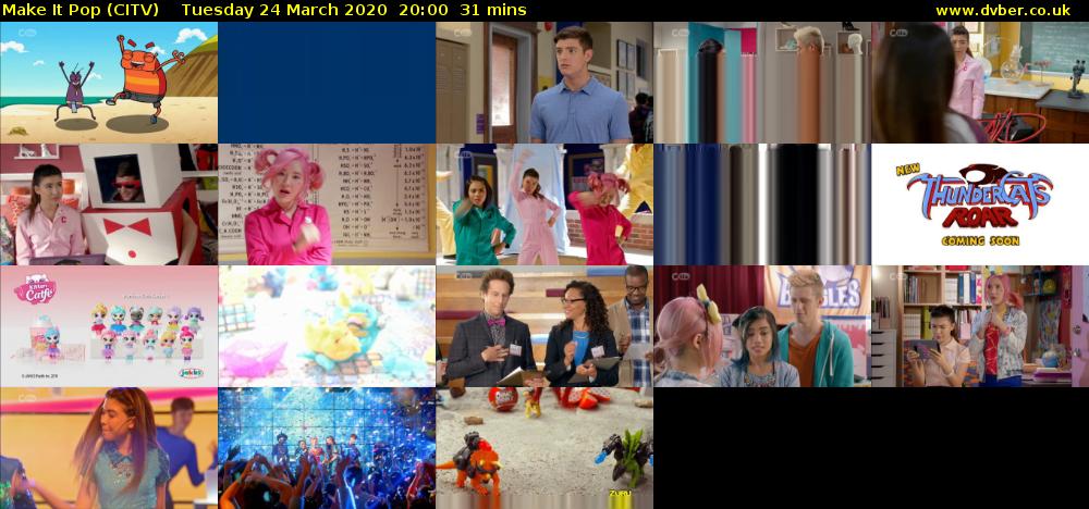 Make It Pop (CITV) Tuesday 24 March 2020 20:00 - 20:31