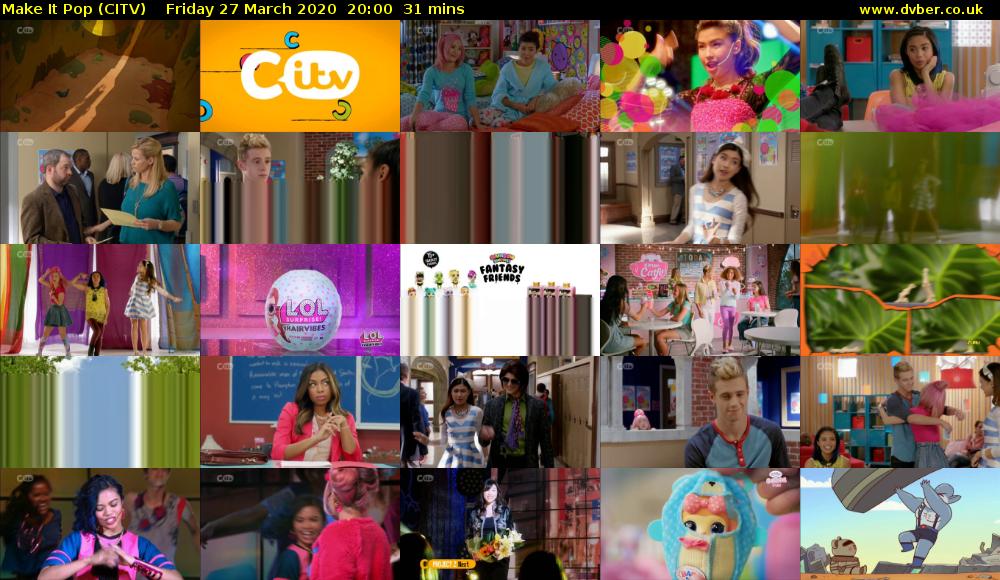 Make It Pop (CITV) Friday 27 March 2020 20:00 - 20:31