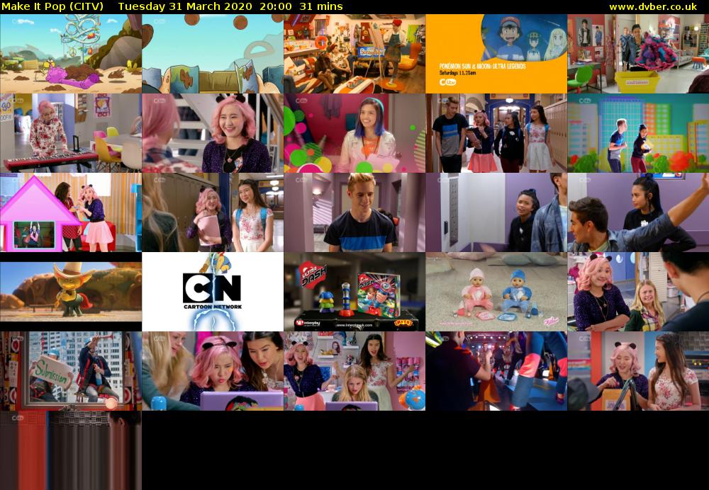 Make It Pop (CITV) Tuesday 31 March 2020 20:00 - 20:31