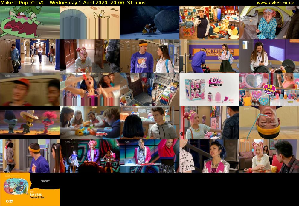 Make It Pop (CITV) Wednesday 1 April 2020 20:00 - 20:31