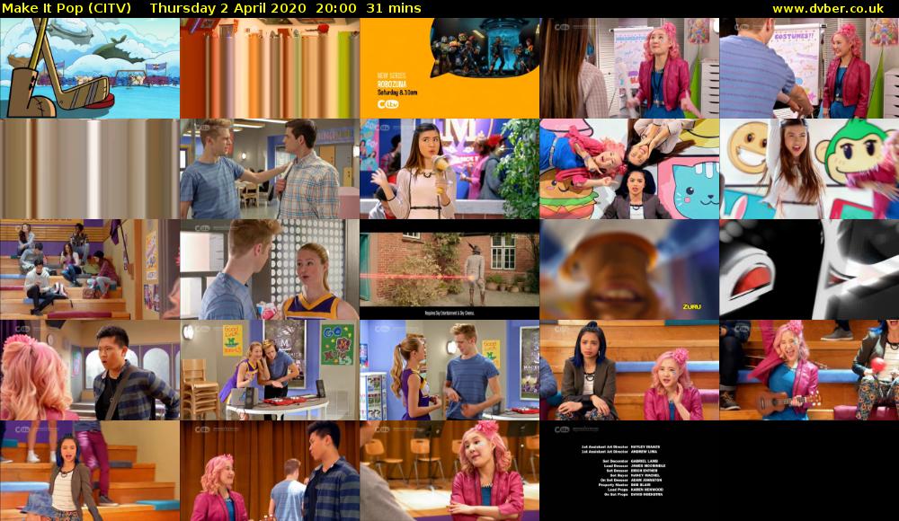 Make It Pop (CITV) Thursday 2 April 2020 20:00 - 20:31
