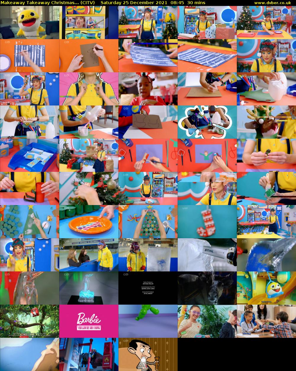 Makeaway Takeaway Christmas... (CITV) Saturday 25 December 2021 08:45 - 09:15