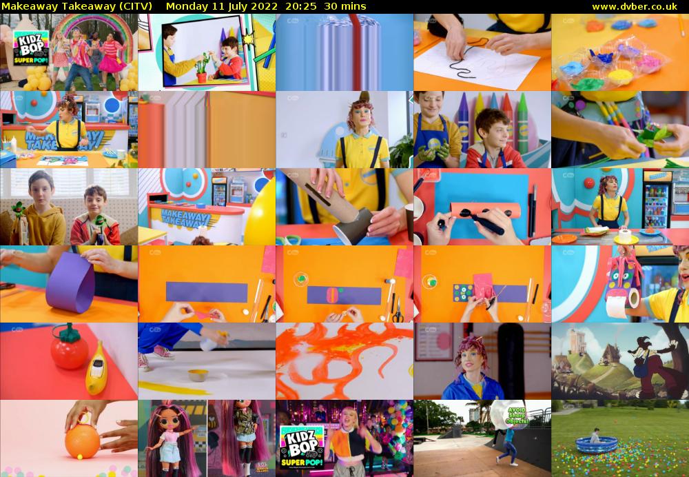 Makeaway Takeaway (CITV) Monday 11 July 2022 20:25 - 20:55