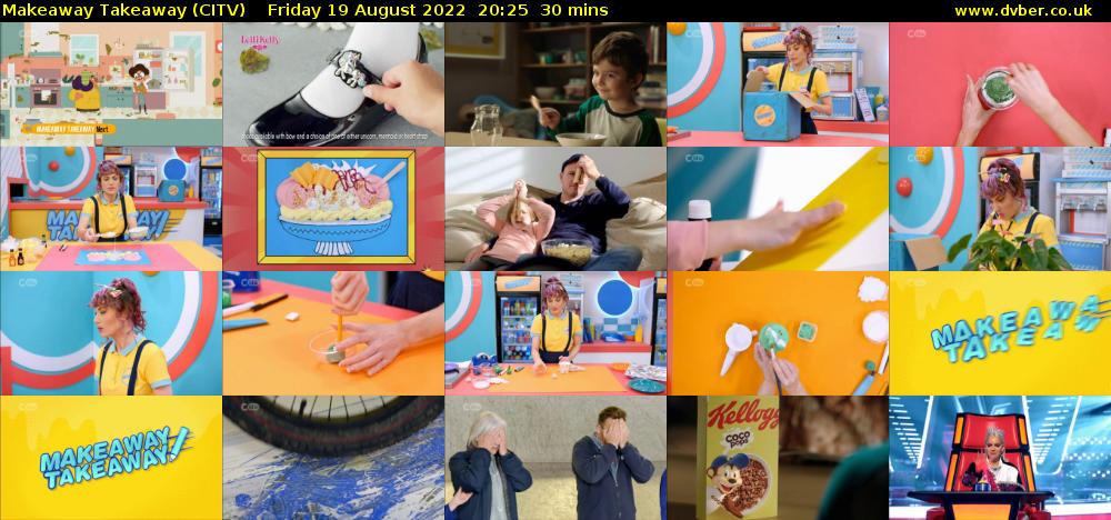 Makeaway Takeaway (CITV) Friday 19 August 2022 20:25 - 20:55