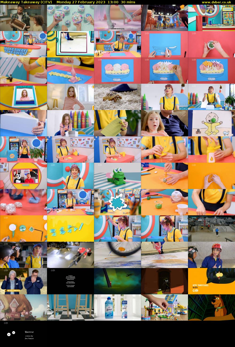 Makeaway Takeaway (CITV) Monday 27 February 2023 13:00 - 13:30