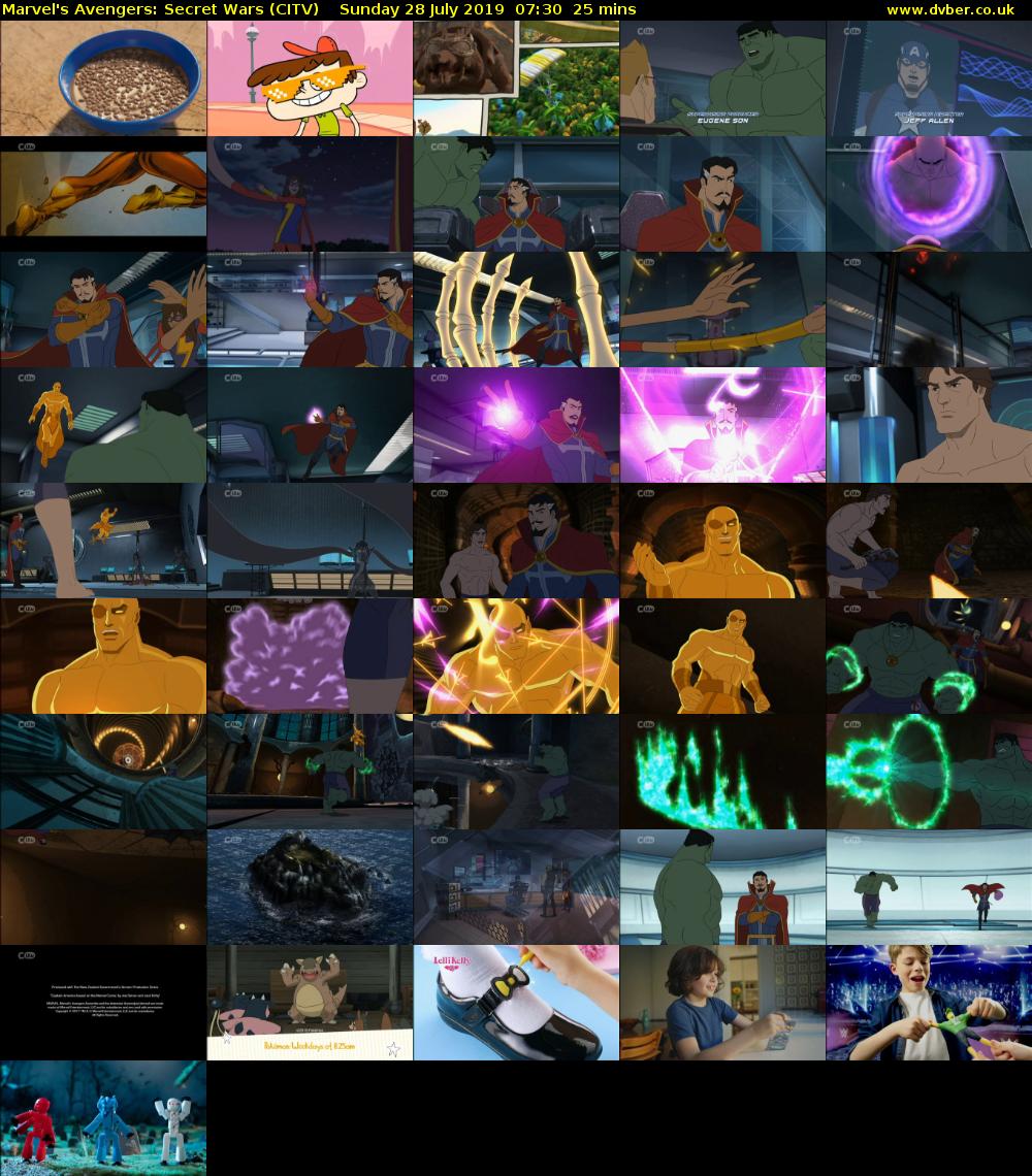 Marvel's Avengers: Secret Wars (CITV) Sunday 28 July 2019 07:30 - 07:55