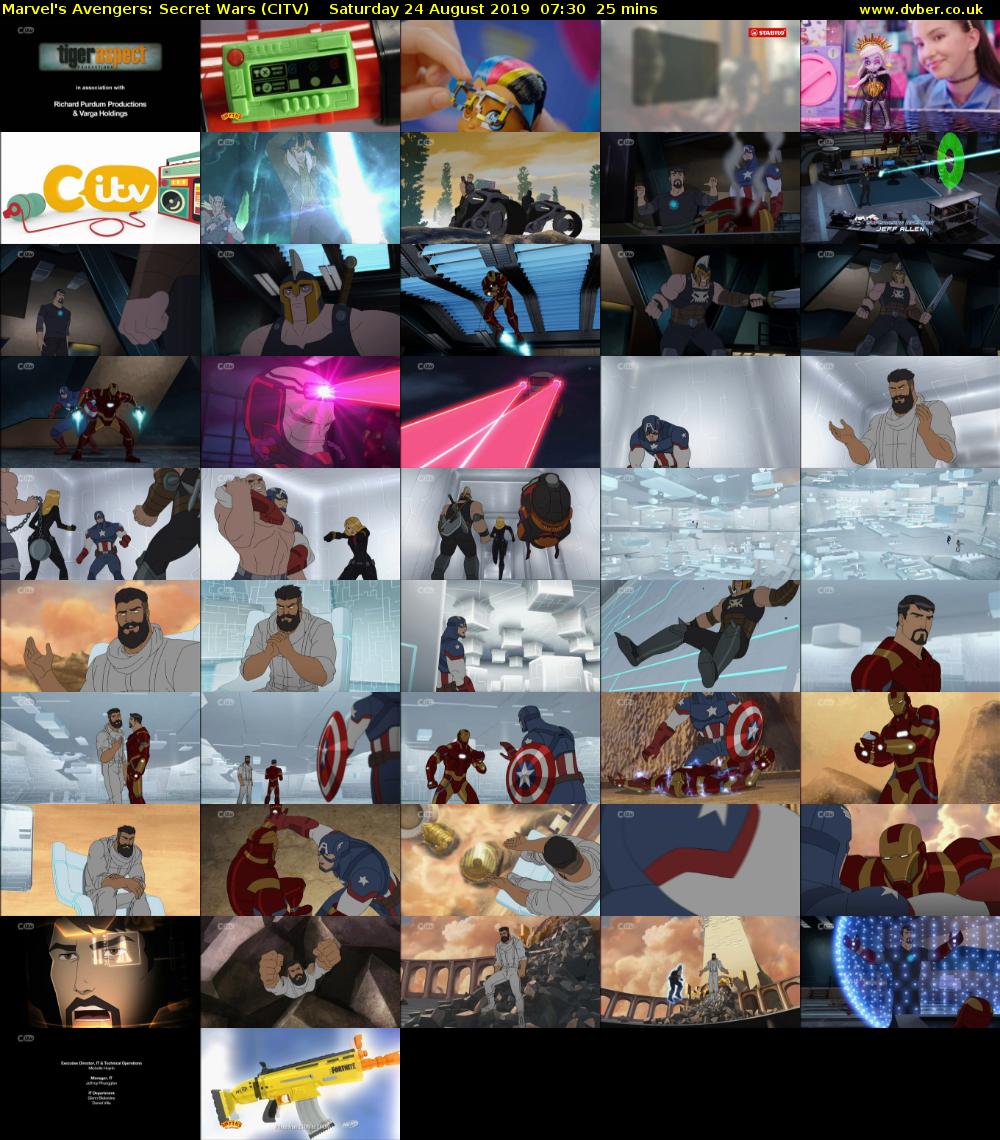 Marvel's Avengers: Secret Wars (CITV) Saturday 24 August 2019 07:30 - 07:55