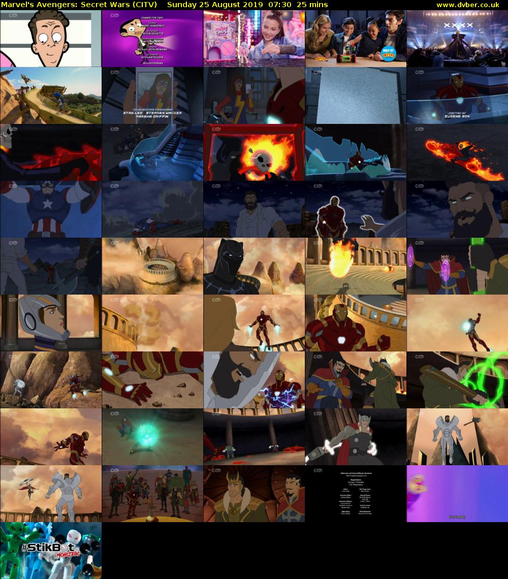 Marvel's Avengers: Secret Wars (CITV) Sunday 25 August 2019 07:30 - 07:55