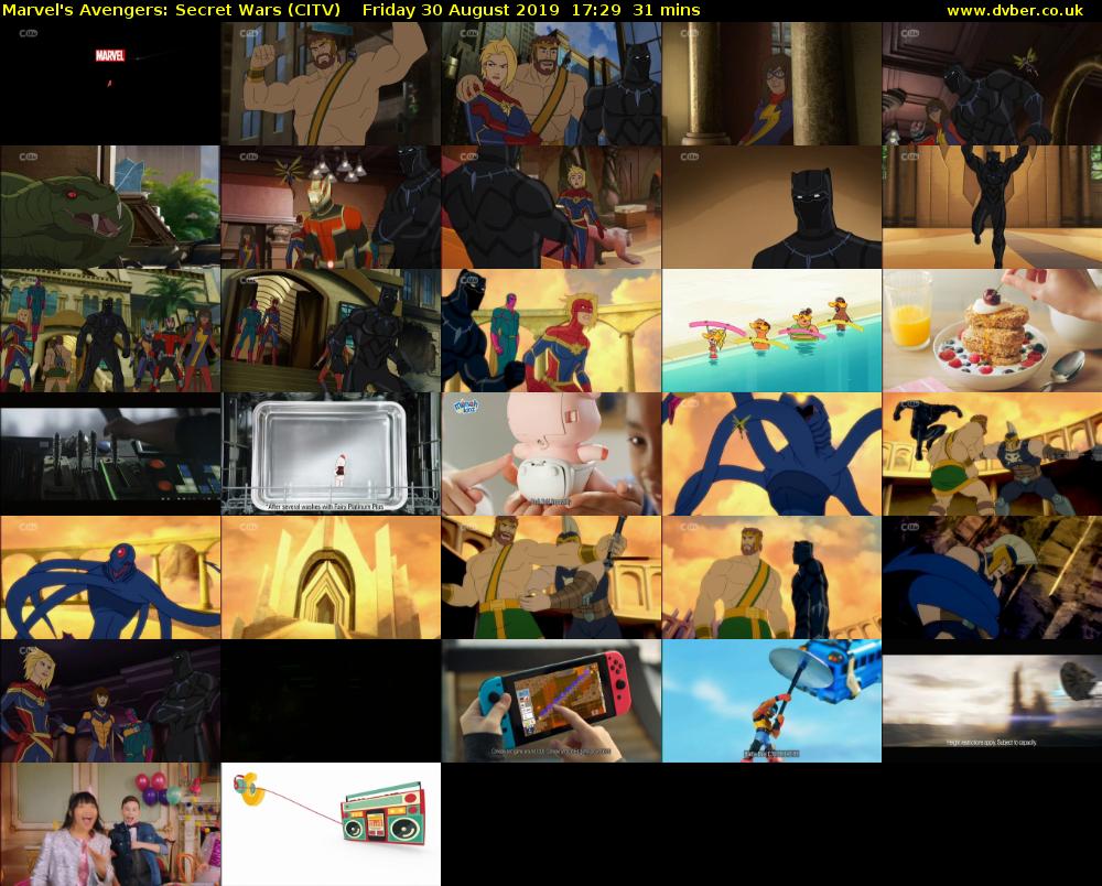 Marvel's Avengers: Secret Wars (CITV) Friday 30 August 2019 17:29 - 18:00