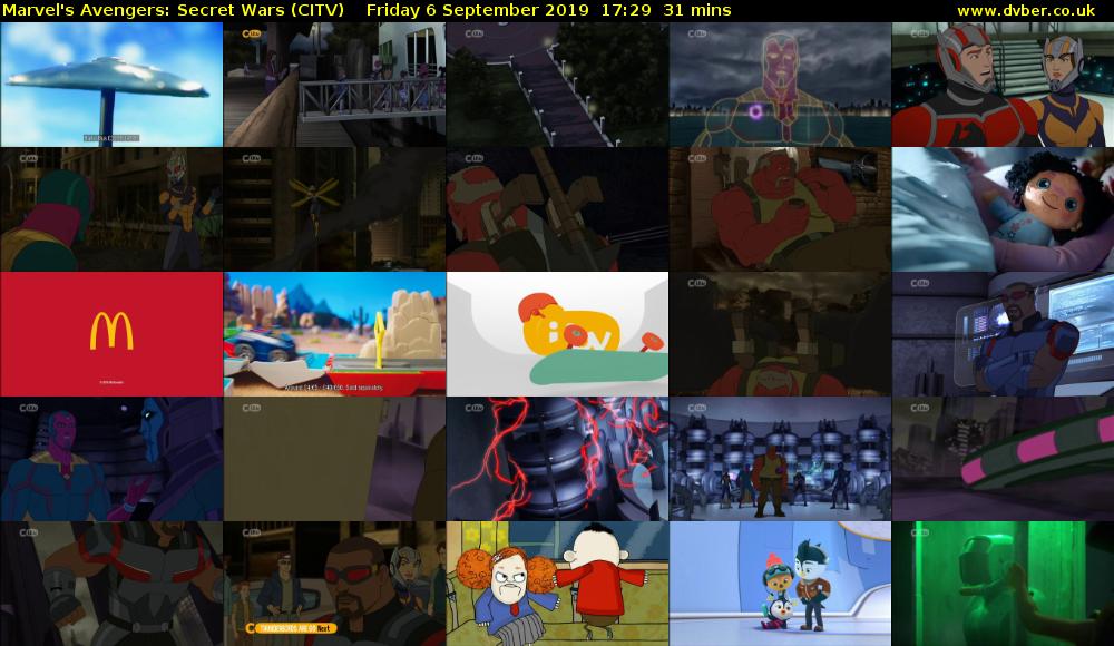 Marvel's Avengers: Secret Wars (CITV) Friday 6 September 2019 17:29 - 18:00