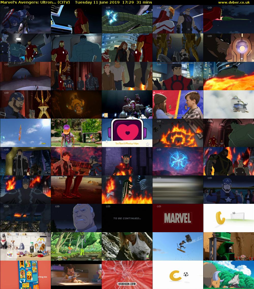 Marvel's Avengers: Ultron... (CITV) Tuesday 11 June 2019 17:29 - 18:00