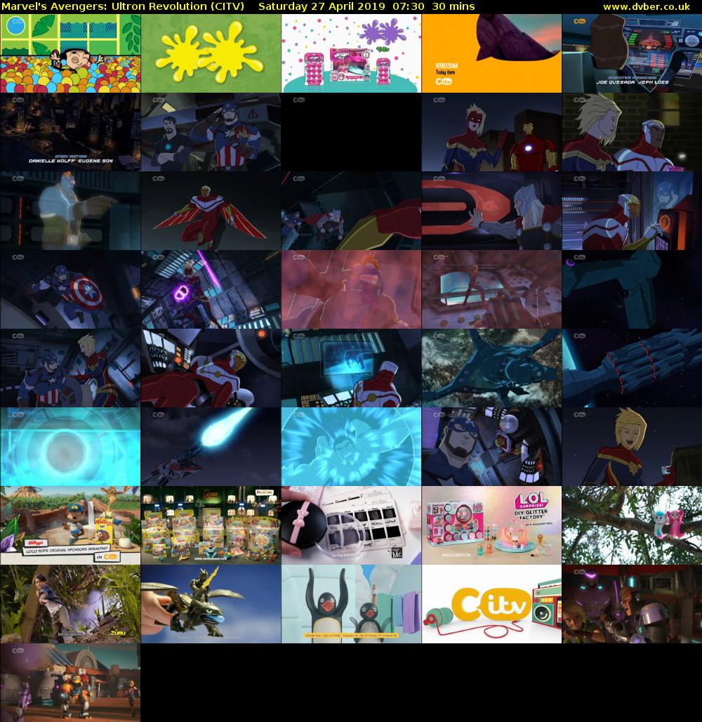 Marvel's Avengers: Ultron Revolution (CITV) Saturday 27 April 2019 07:30 - 08:00