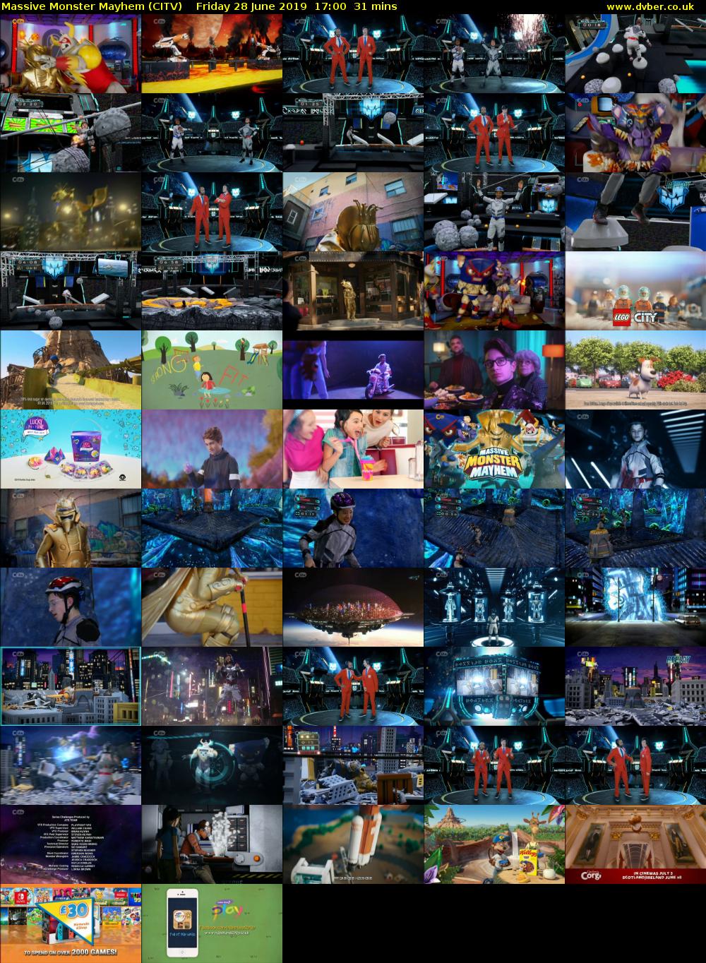 Massive Monster Mayhem (CITV) Friday 28 June 2019 17:00 - 17:31